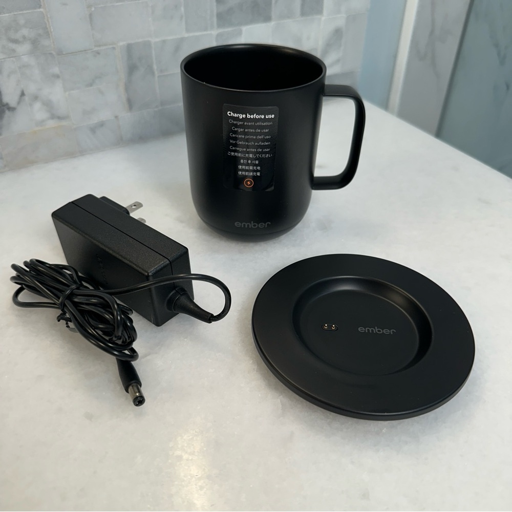 NWT 10oz Ember Mug 2 Black Heating Warming Smart Home Coffee Tea Latte Cup